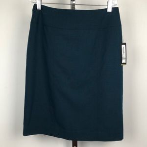Worthington teal pencil skirt NWT